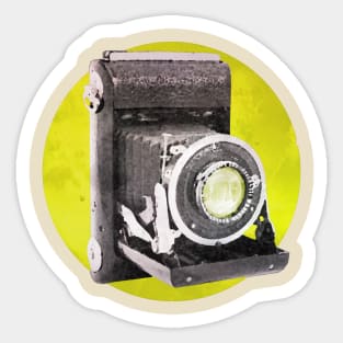 Retro camera in watercolor Sticker